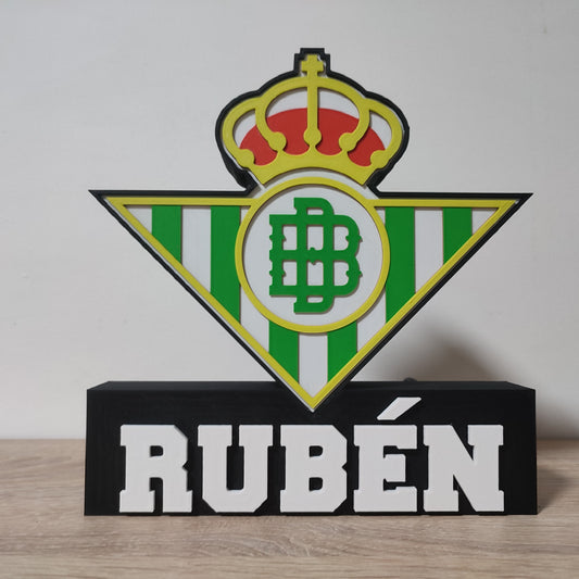 escudo real betis - crea ideas 3d