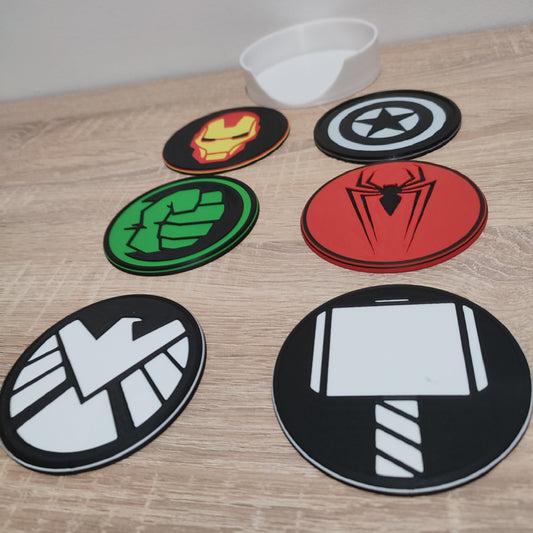 Posavasos marvel - Crea Ideas 3D